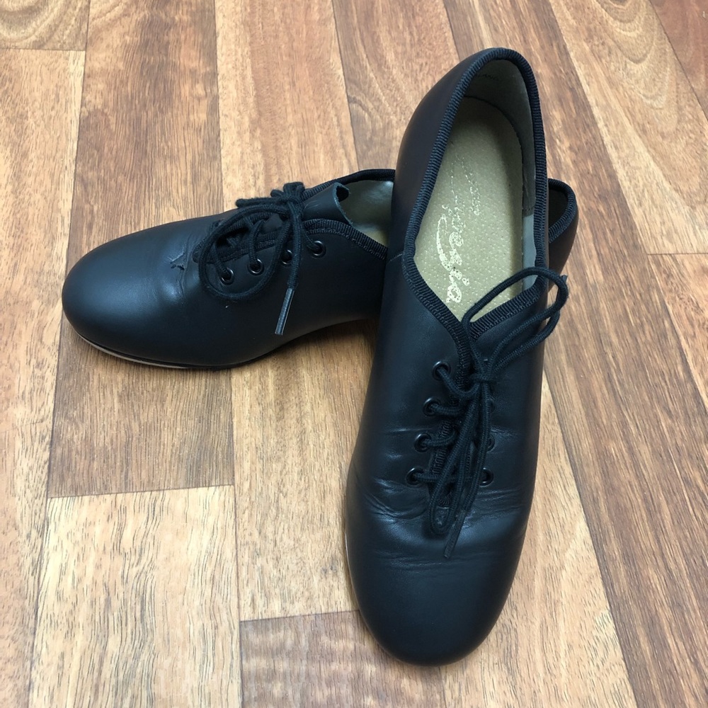 Capezio Tel Tone Black Tap Shoes Size Kids 8M